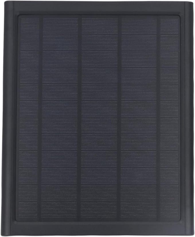 Zonnepaneeloplader - Camera oplader - Buiten stroom - IP66 waterdicht - 6W 5V - Zwart