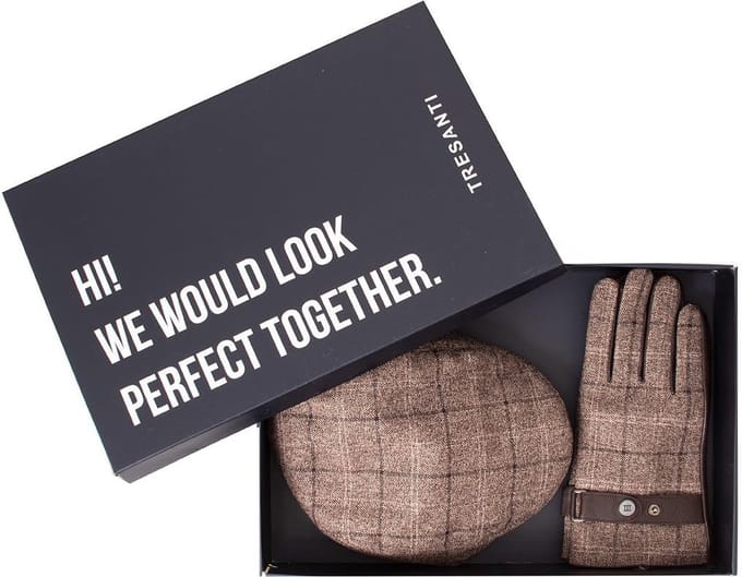 TRESANTI | DOLAN I Giftset flatcap and gloves | Beige