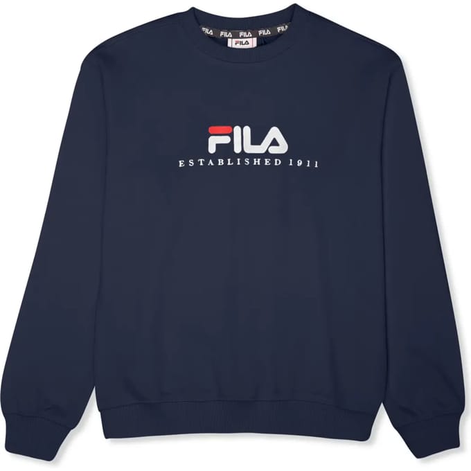 Kindertrui met ronde hals Fila Carisio Regular Logo