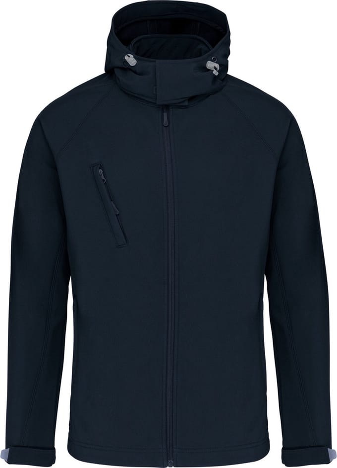 Kariban Heren softshell jas met afneembare capuchon K413 - Navy - M