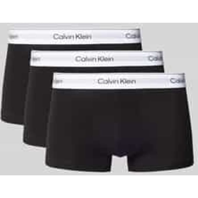 Calvin Klein Logo Stretch Boxer Briefs 3-Pack Heren Ondergoed Zwart LV00NB4389UB1 M white