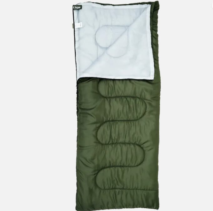 FROYAK - Slaapzak - Groen - 1 persoon - Dekenmodel - 200 x 80 cm