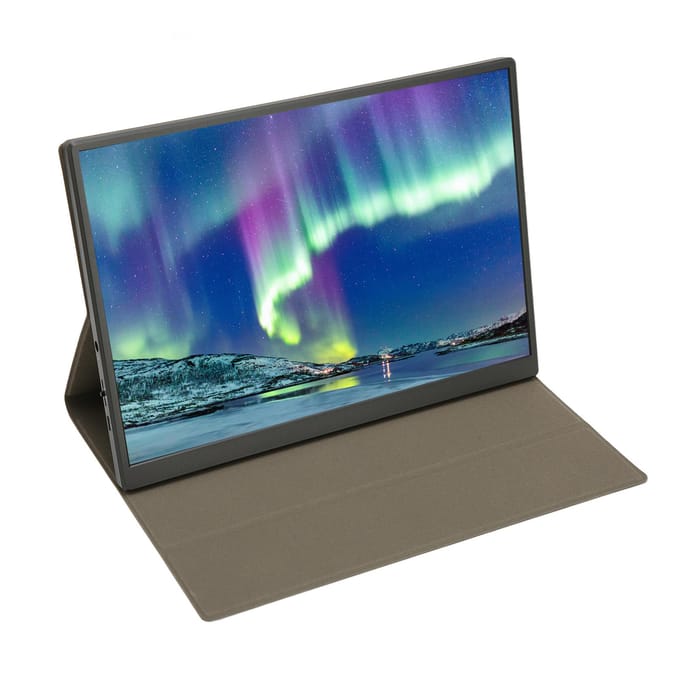10,5 inch Kleine Monitor 1920x1280 FHD IPS Scherm Draagbare Mini Monitor met PU Lederen Hoes voor Laptop