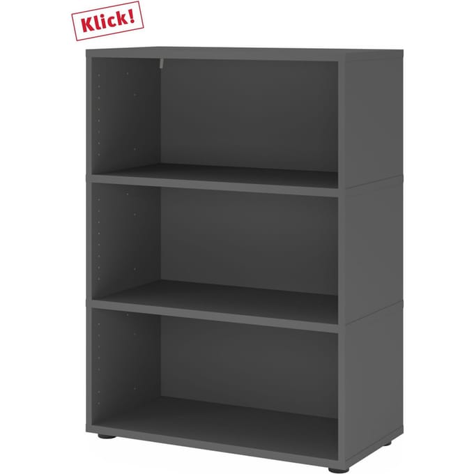 FlexWall | 3 OH | 3 x kastromp met stelvoeten - Grafiet