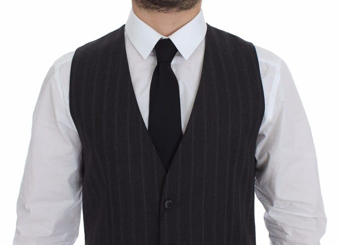Grijs Gestreept Vest
