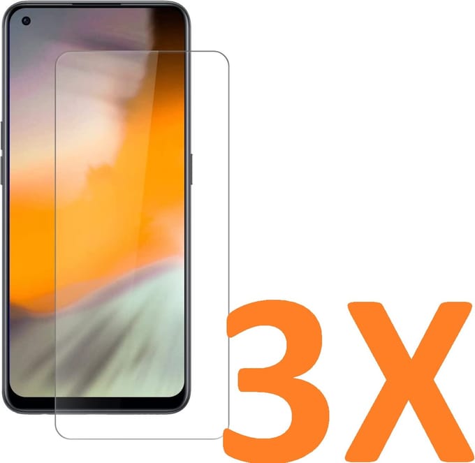 Screenprotector Glas - Tempered Glass Screen Protector Geschikt voor: OnePlus Nord 2T - 3x