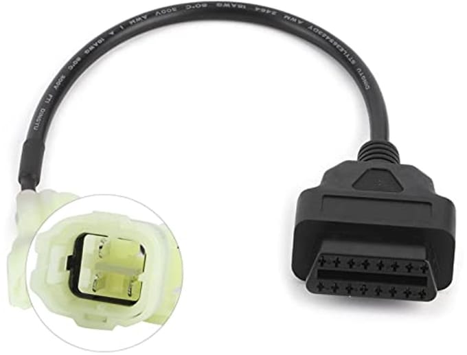 OBD2-adapter voor motordiagnose - 4-pins diagnosekabel voor K-line modellen