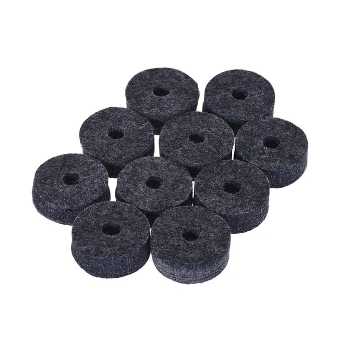 10 stuks Cymbal Vilt Crash Cymbal Clutch Vilt Drum Set Cymbal Stand Vilt black