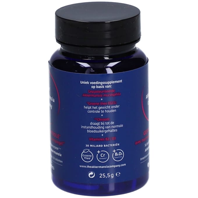 The Akkermansia Company® Gewichtscontrole 30 Gecomprimeerde tabletten
