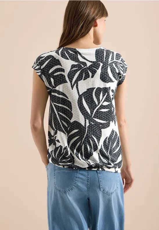 Shirt met burn-out look
