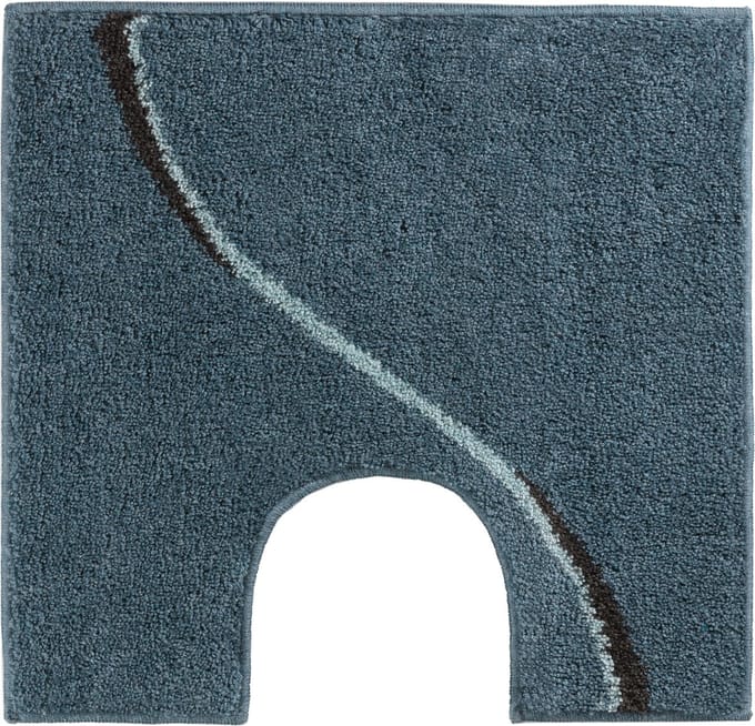 Casilin Carve WC-mat - 60 x 55 cm - Met uitsparing - Oceaanblauw