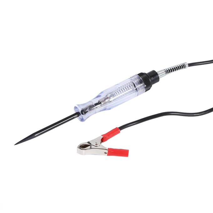 Auto 6V 12V 24V DC Auto Vrachtwagen Spanning Circuit Tester Auto Test VoltMeter Lange Sonde Pen Lamp black