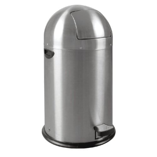 EKO - Kickcan 33 liter - Stainless steel - mat RVS - Prullenbak