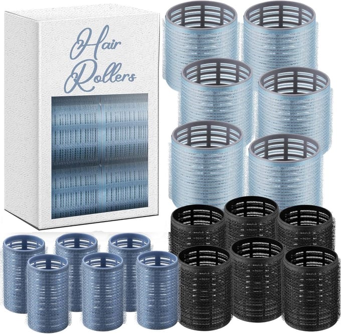 Zelfklevende Krulspelden 18 stuks - Hittevrije Haarrollers voor Perfecte Krullen