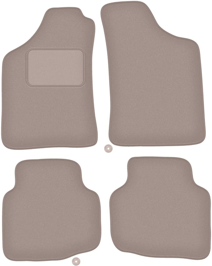 Beige velours matten voor: Mitsubishi L200 Triton pick-up (2001-2006)