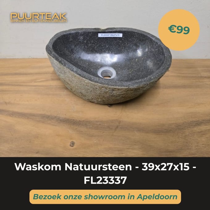 Waskom Natuursteen - 39x27x15 - FL23337