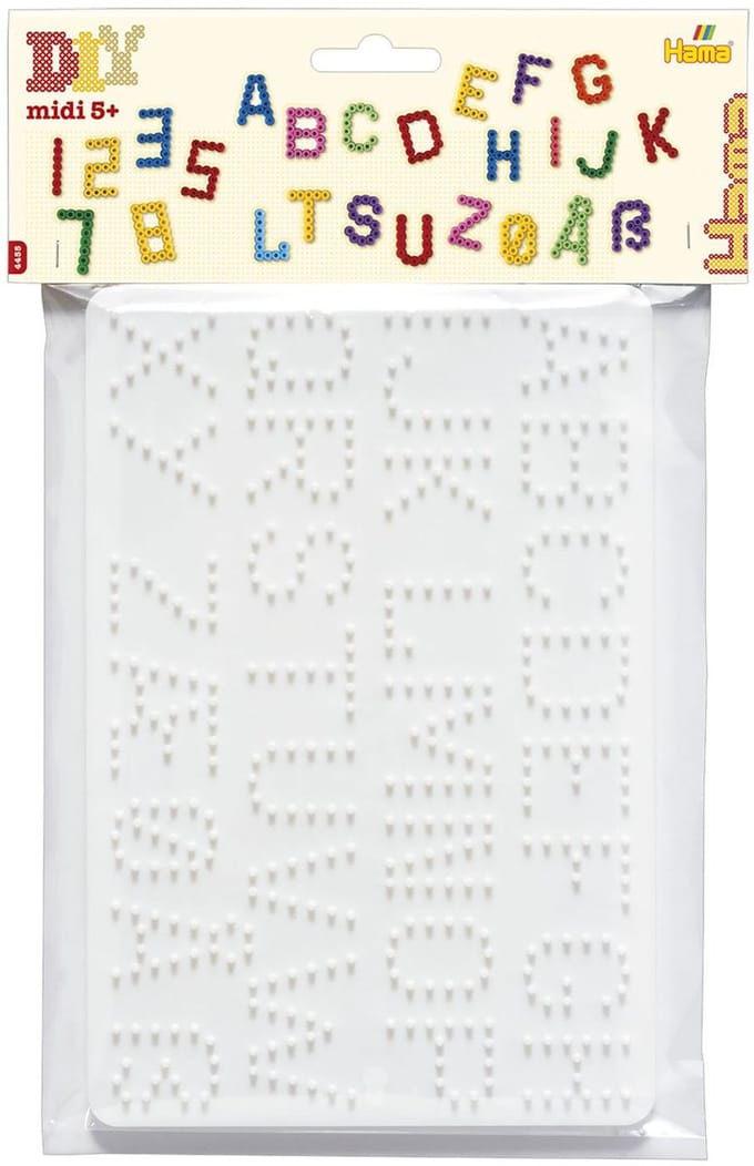 Hama grondplaten - cijfers en letters