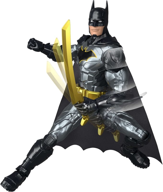 DC Misdaad Crusher Batman Actiefiguur van 30 cm - Met 4 Wapens
