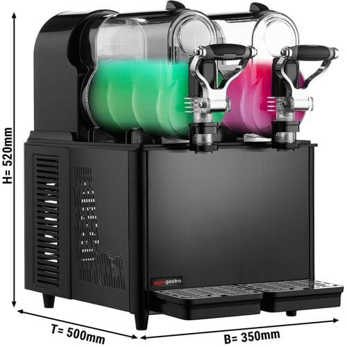 GGM Gastro Slush-Maschine - 2x 3 Liter - 430 Watt - Schwarz