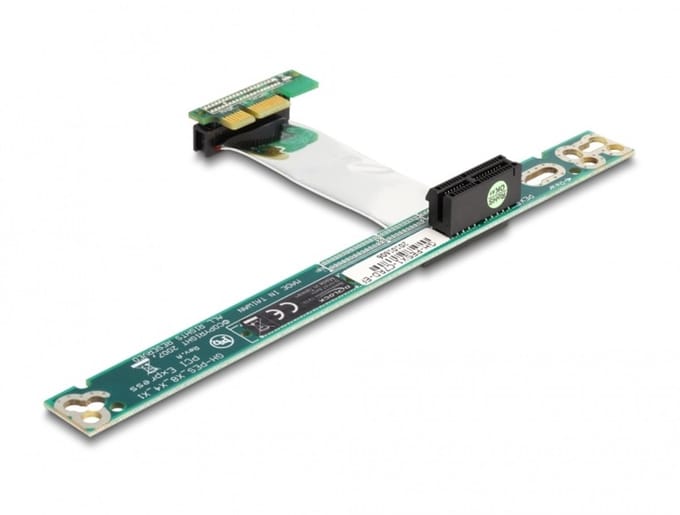 Delock - Riser Karte PCI Express x1 mit flexiblem Kabel 7 cm