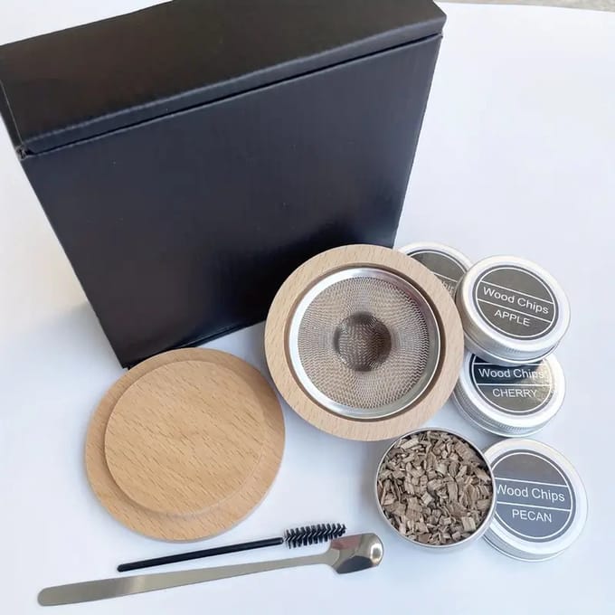 K&R Ventures Cocktail smoker set met houtsnippers