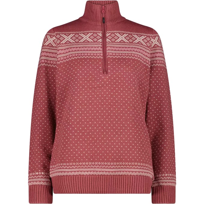 Pull 1/2 zip in brei vrouw CMP WP