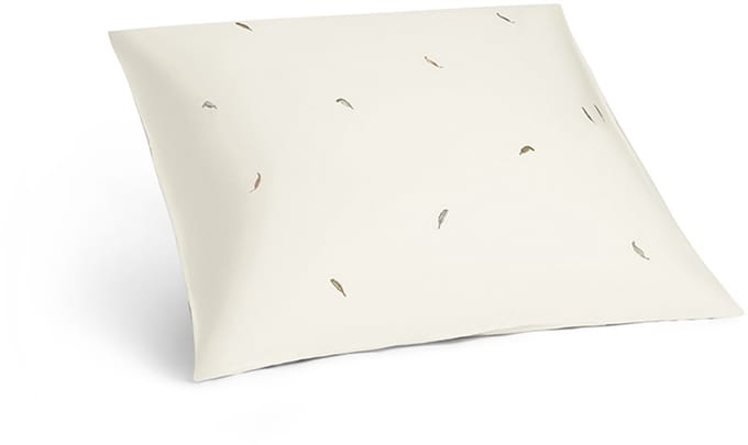 Yumeko kussensloop katoensatijn multicolor feather 60x70 - Bio, eco & fairtrade - 1 stuk