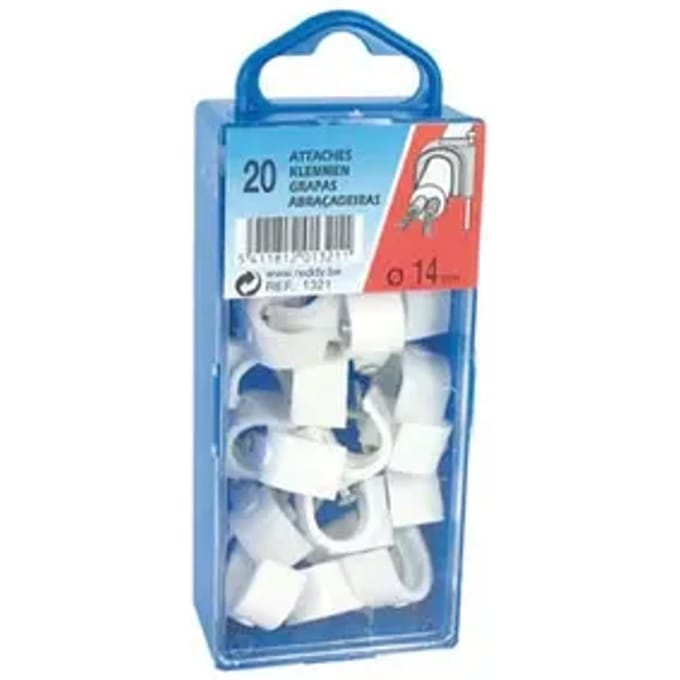 Reddy Clips 14mm Wit 20st.
