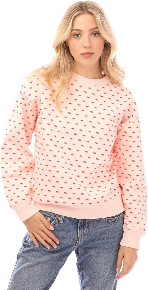 Dames Sweatshirt met Mini Batwing Print - Comfortabele Sweater