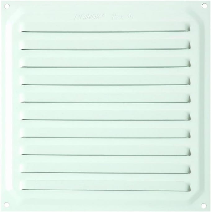 Ventilatierooster 15 x 15 cm - Zelfklevend en Wit Gelakt