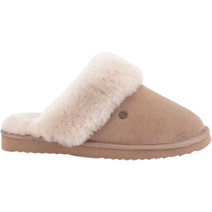 Warmbat Flurry Vrouwen Sloffen - Lichtroze/Taupe - Maat 36