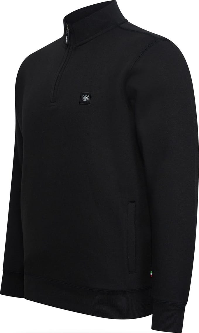 Cappuccino Italia - Heren Sweaters Zip Sweater Zwart - Zwart - Maat S