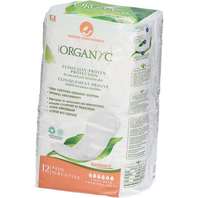 Organyc® Eerste Dagen Materniteit 12 Maandverband Verband(en)