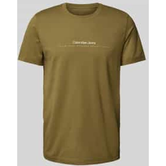 T-shirt met labelprint