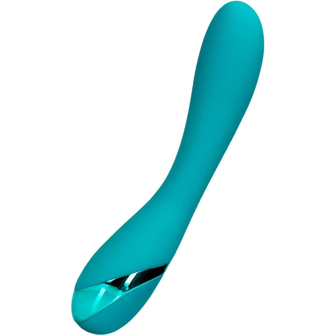 Loveline by Shots - Smooth Silicone G-Spot Vibrator - Teal Blue