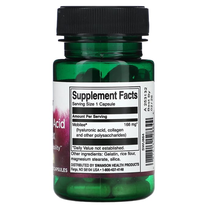 Hyaluronzuurcomplex, 166 mg, 60 capsules