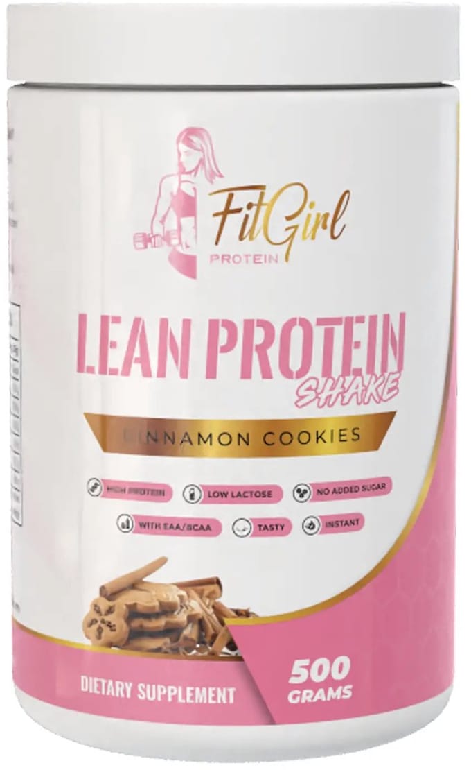 FitGirl Nutrition | Lean Protein Shake | Cinnamon Cookies | 500gr 16 servings | Nutriworld