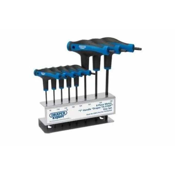 Set van 8 Mannelijke Sleutelstukken Draper Torx