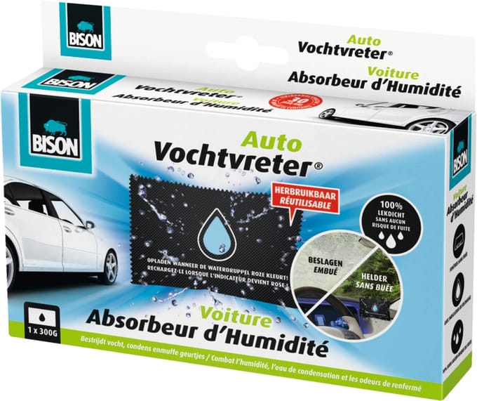 Bison Auto Vochtvreter - Auto Ontvochtiger - Herbruikbaar - 300 gram