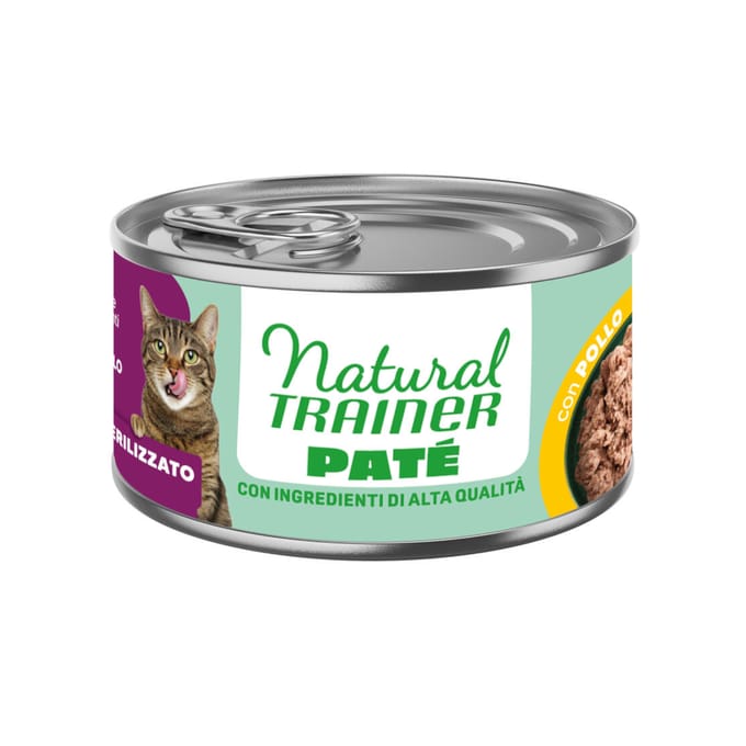 Sparpaket 36x 85g Natural Trainer Sterilised Huhn Katzenfutter nass