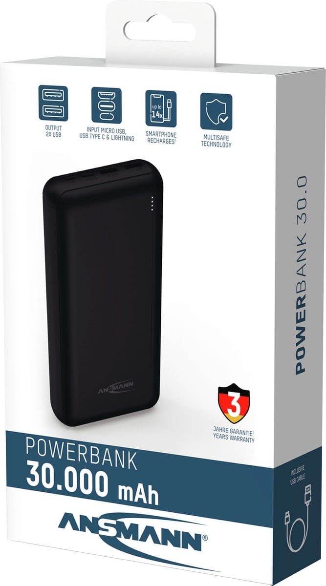 Ansmann Powerbank 30.000mAh PB212