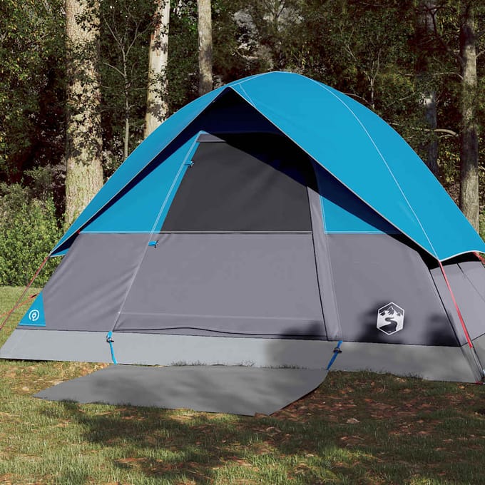 vidaXL - Koepeltent - 3-persoons - waterdicht - blauw