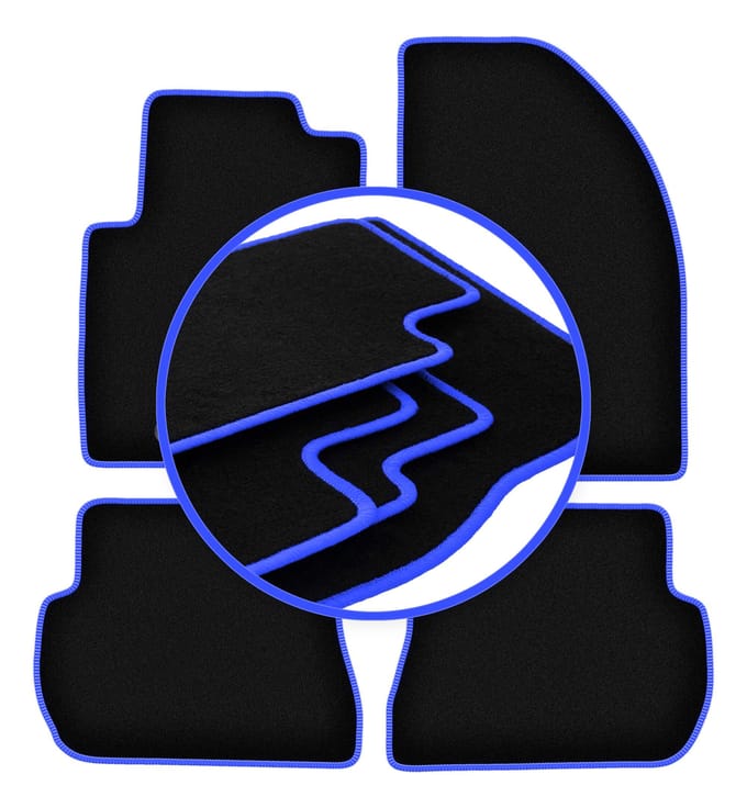 CARLUX-BLUE automatten voor: Ford Fusion hatchback (2005-2012)