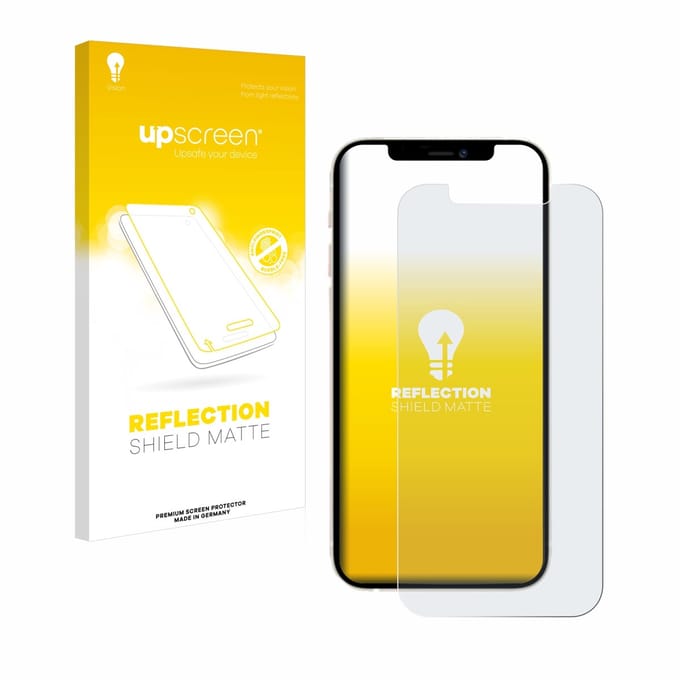 upscreen - Screenprotector voor Apple iPhone 12 Pro - Folie Beschermfolie anti glare matte