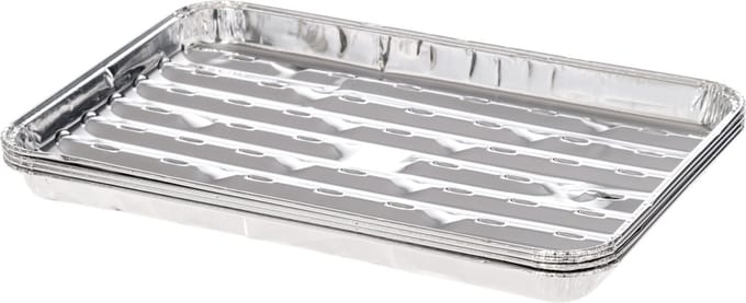 Mustang BBQ Aluminium Grillschalen Set 4 Stuks - Afmeting 34x23x3 cm