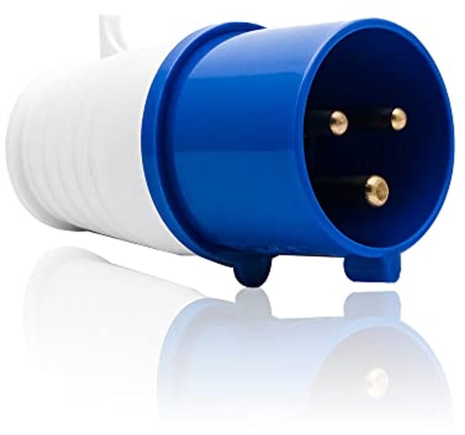 3-polige industriële veldstekker IP44 16A/32A voor buitengebruik