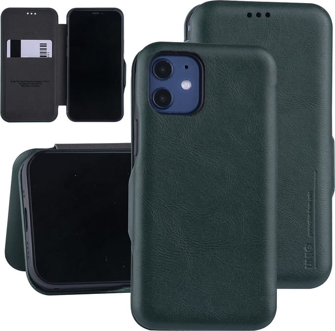 UNIQ Accessory Groen hoesje iPhone 12 Mini - Book Case