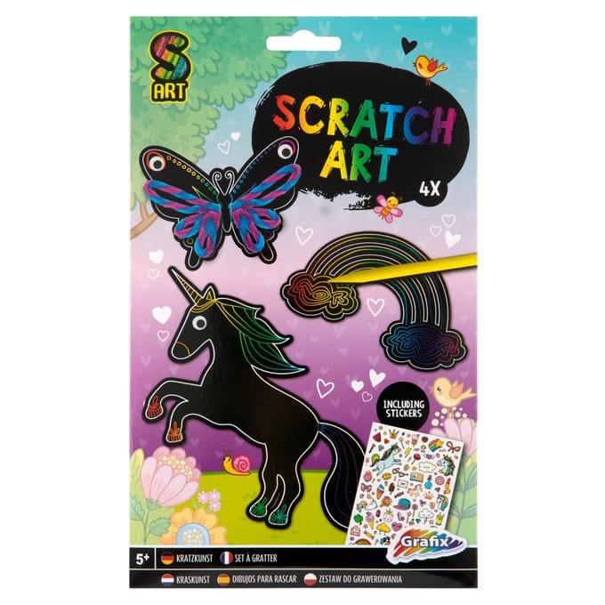 Creative Craft Group Scratch art - animals