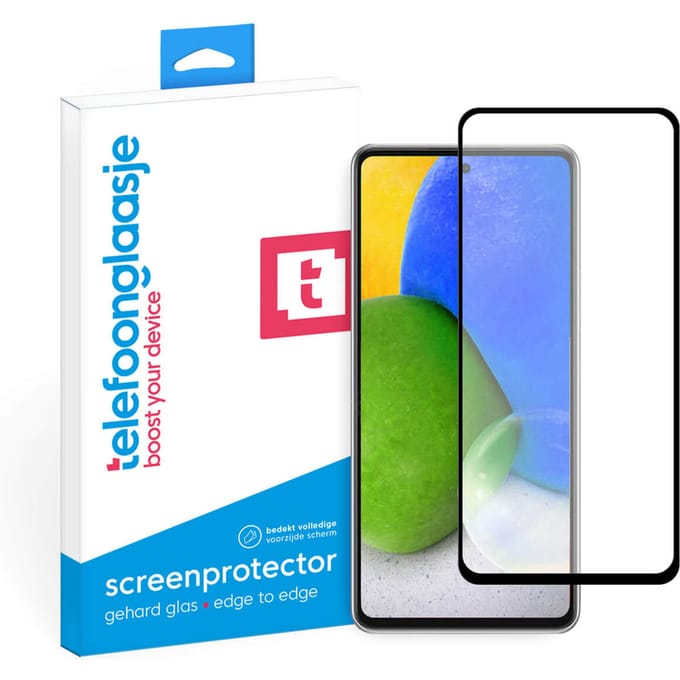 Samsung Galaxy A73 screenprotector gehard glas Edge to Edge
