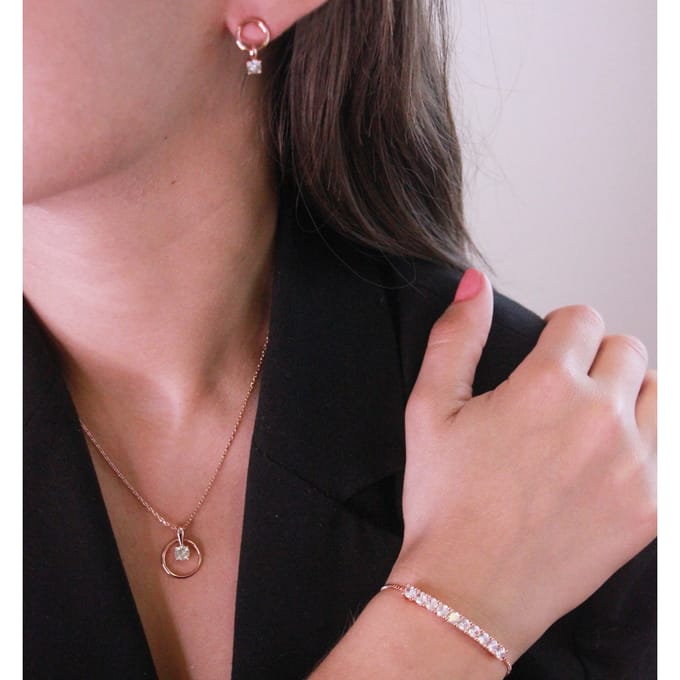 Mia Octavia Sets - Roségoud en Kristal